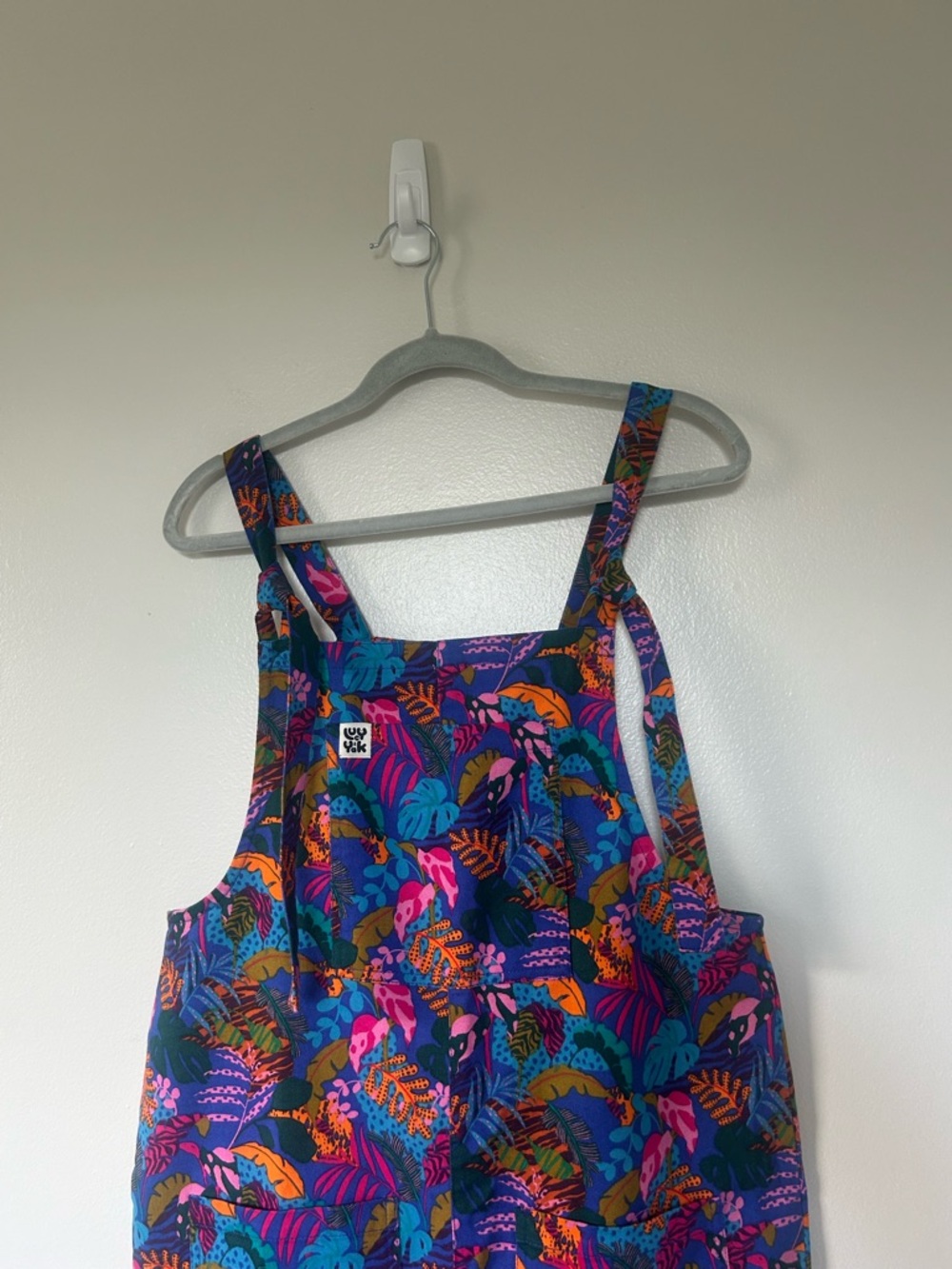 ✨NWT Lucy & Yak Original Dungarees in "Wild Expression" Print (10R) - Picture 4 of 12